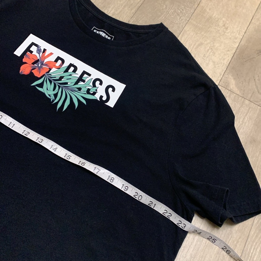 Mens Express Stretch Floral Graphic Crewneck Short Sleeve‎ T-Shirt - Picture 4 of 6